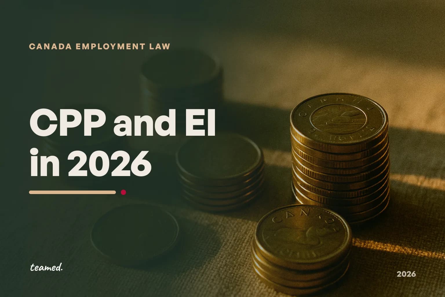 CPP, EI and payroll deductions in Canada for 2026