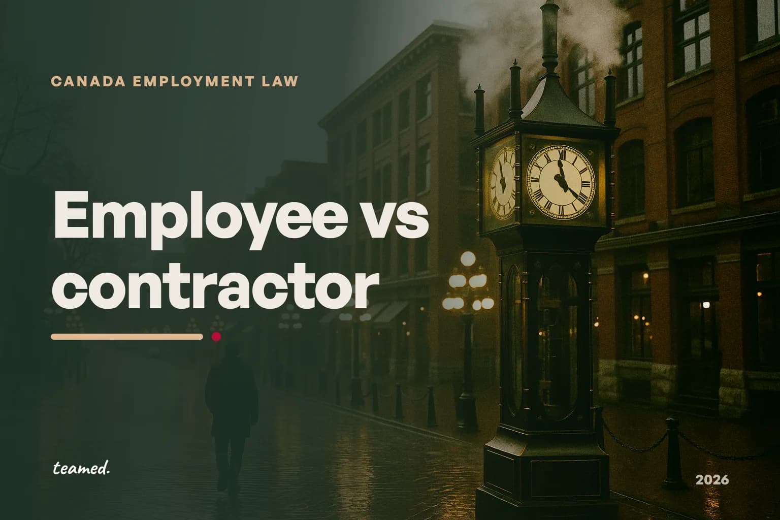 Employee vs independent contractor in Canada: the tests that decide