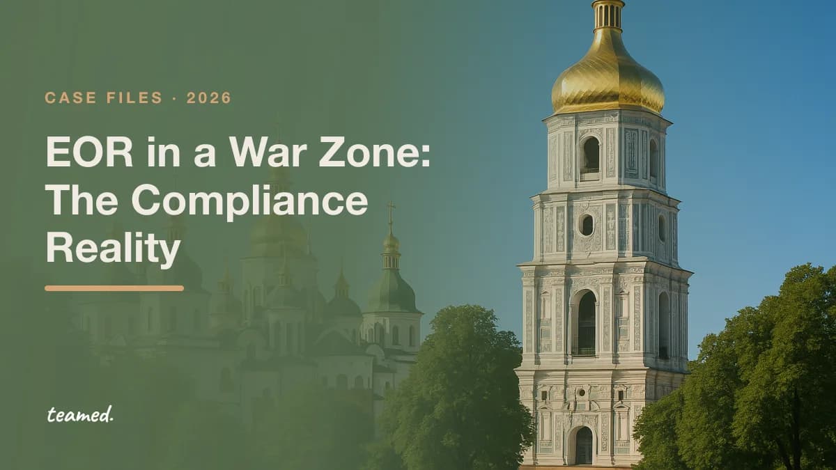 The golden domes of Saint Sophia Cathedral in Kyiv. Case file: EOR in a War Zone