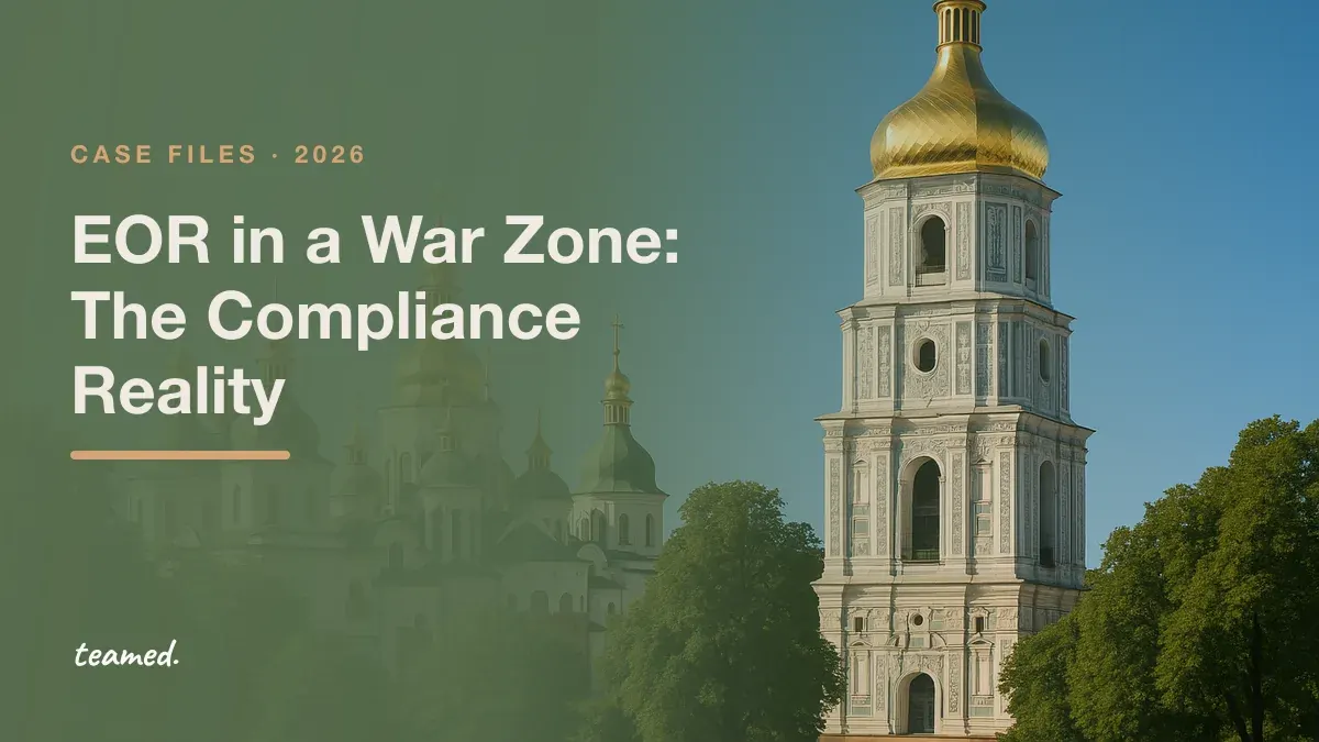 The golden domes of Saint Sophia Cathedral in Kyiv. Case file: EOR in a War Zone