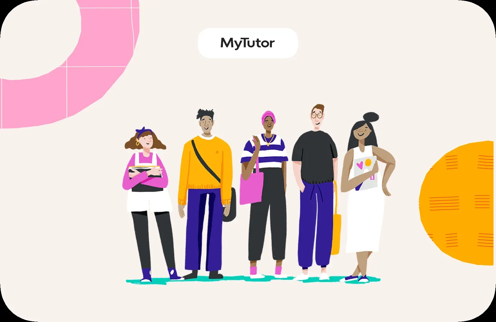 An illustration of MyTutor's online tutoring community