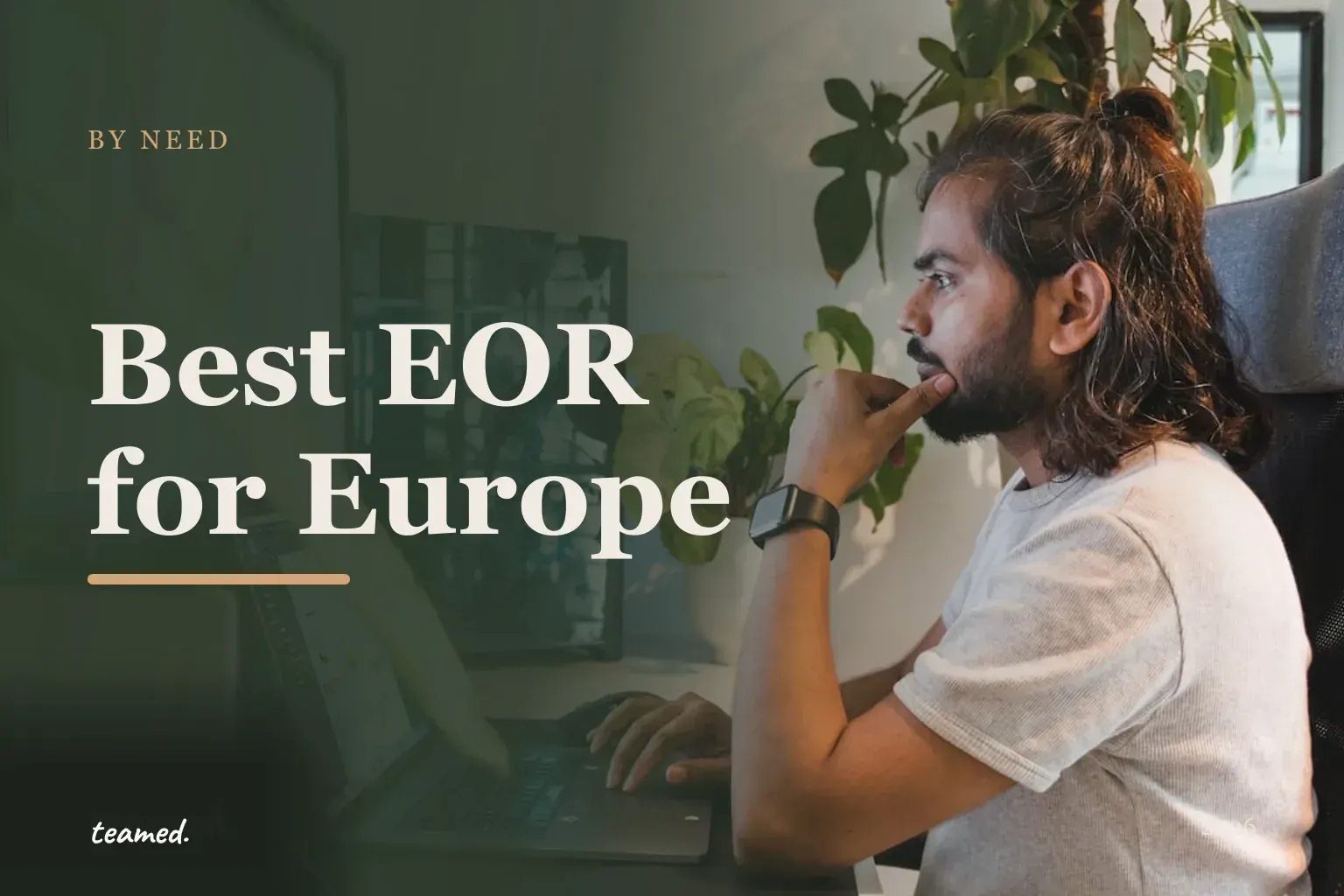 Retro editorial risograph illustration of eight EOR provider cards arranged on a parchment background with a stylised European map motif in deep forest and amber.