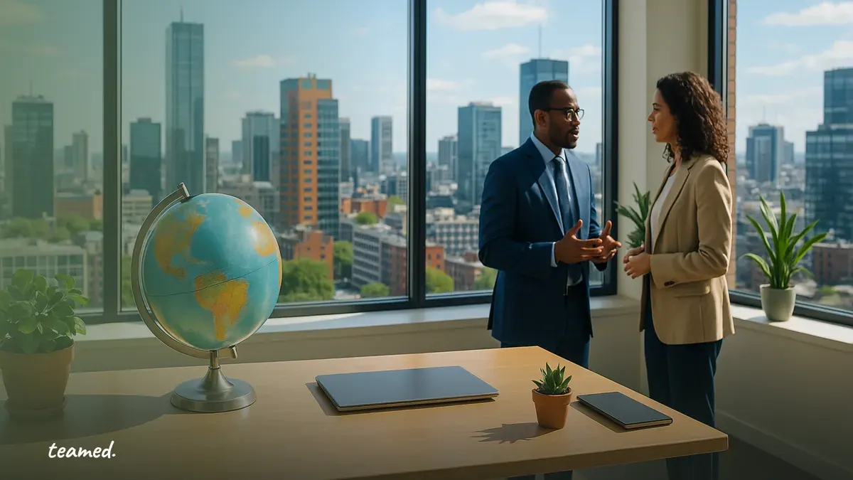A clean, professional workspace symbolizes global employment solutions, relevant for the EOR pricing guide.