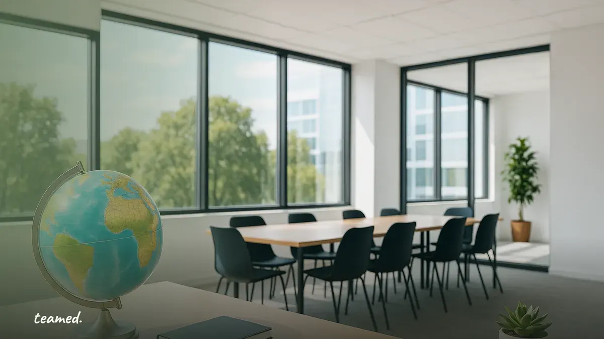 A clean and organized office environment symbolizes the clarity and professionalism needed in global hiring agreements.