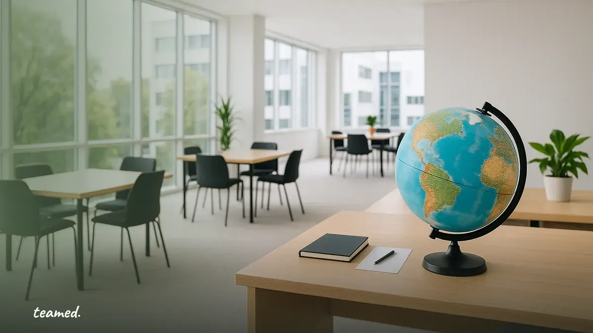 A clean office environment symbolizes the global employment landscape, highlighting the importance of understanding EOR and local entity differences.