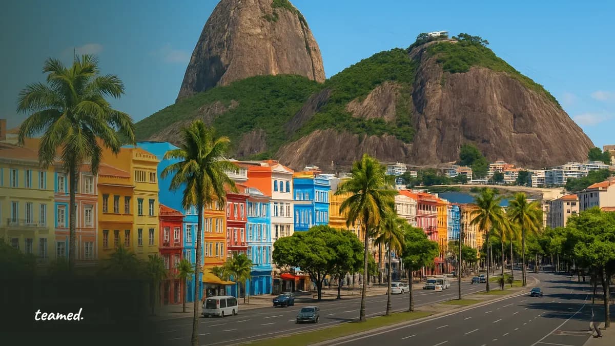 A bright cityscape of Rio de Janeiro showcasing Sugarloaf Mountain, highlighting the cultural essence and relevance to food and meal vouchers in Brazil.