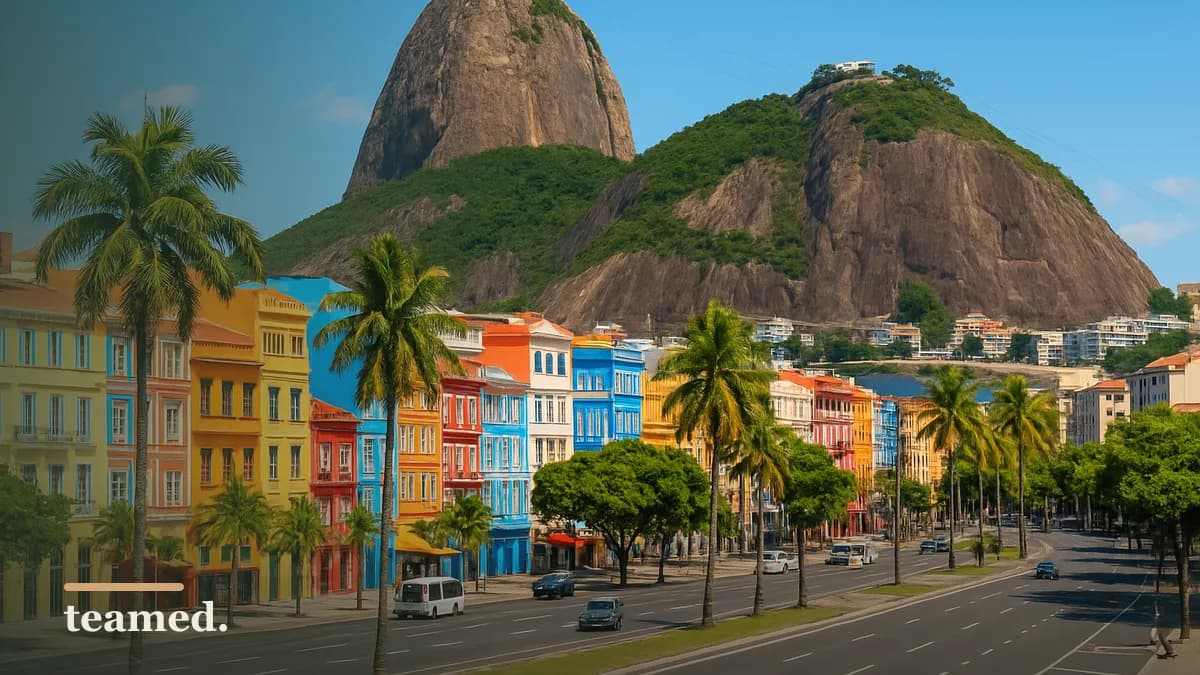 A bright cityscape of Rio de Janeiro showcasing Sugarloaf Mountain, highlighting the cultural essence and relevance to food and meal vouchers in Brazil.
