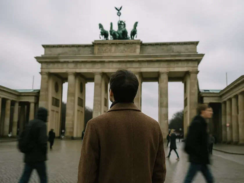 A traveller out in Germany