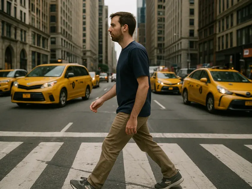 A traveller out in United States