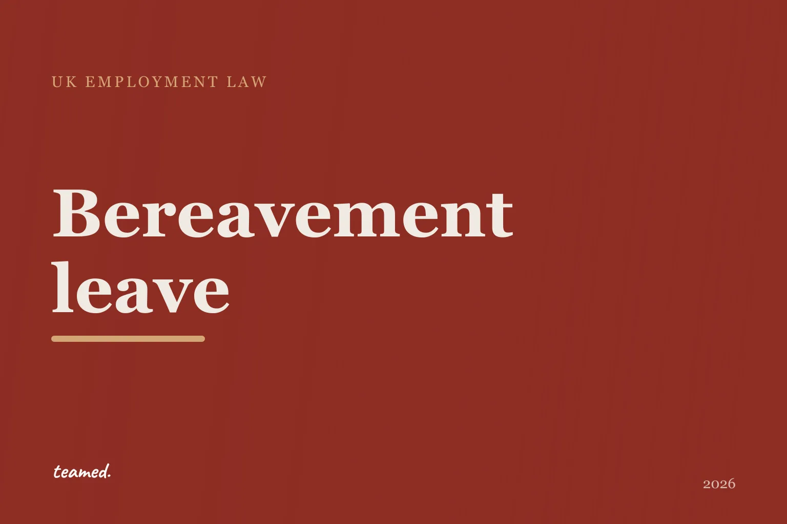 Bereavement leave