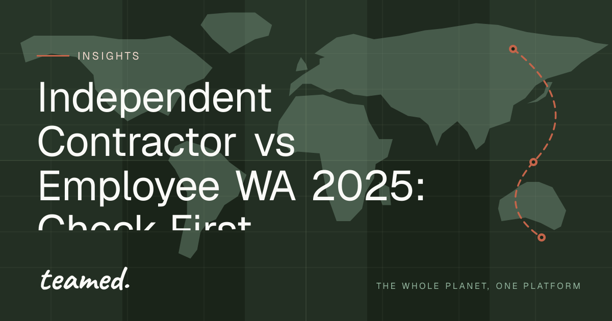 Independent Contractor vs Employee WA 2025: Check First | teamed.