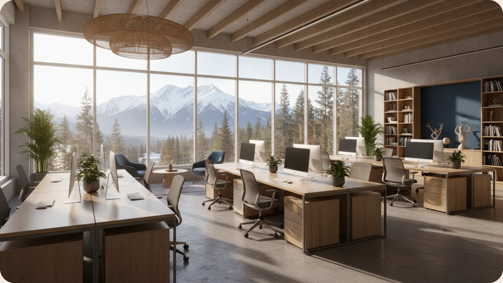 Alaska business district.