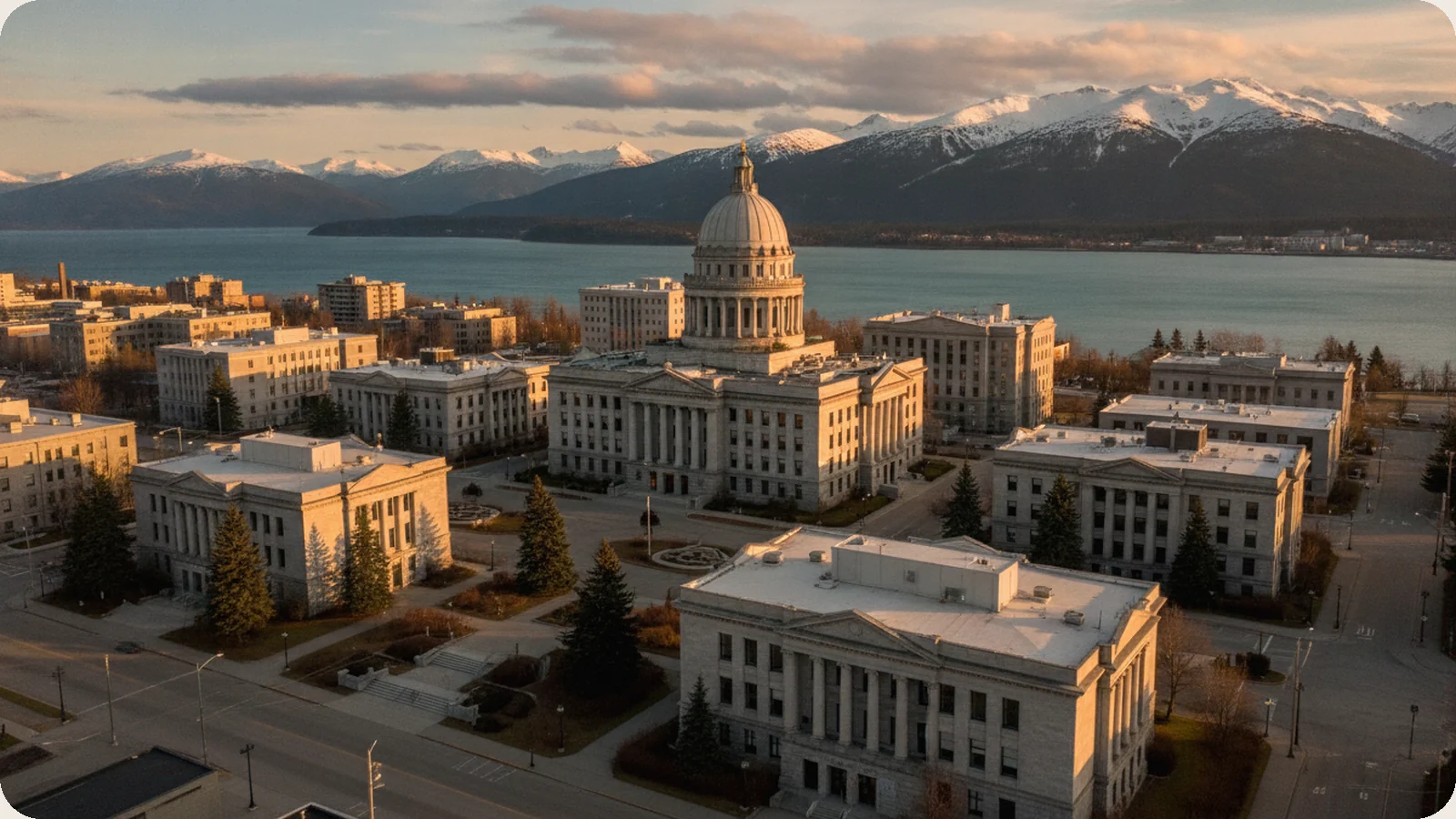 Alaska business district.