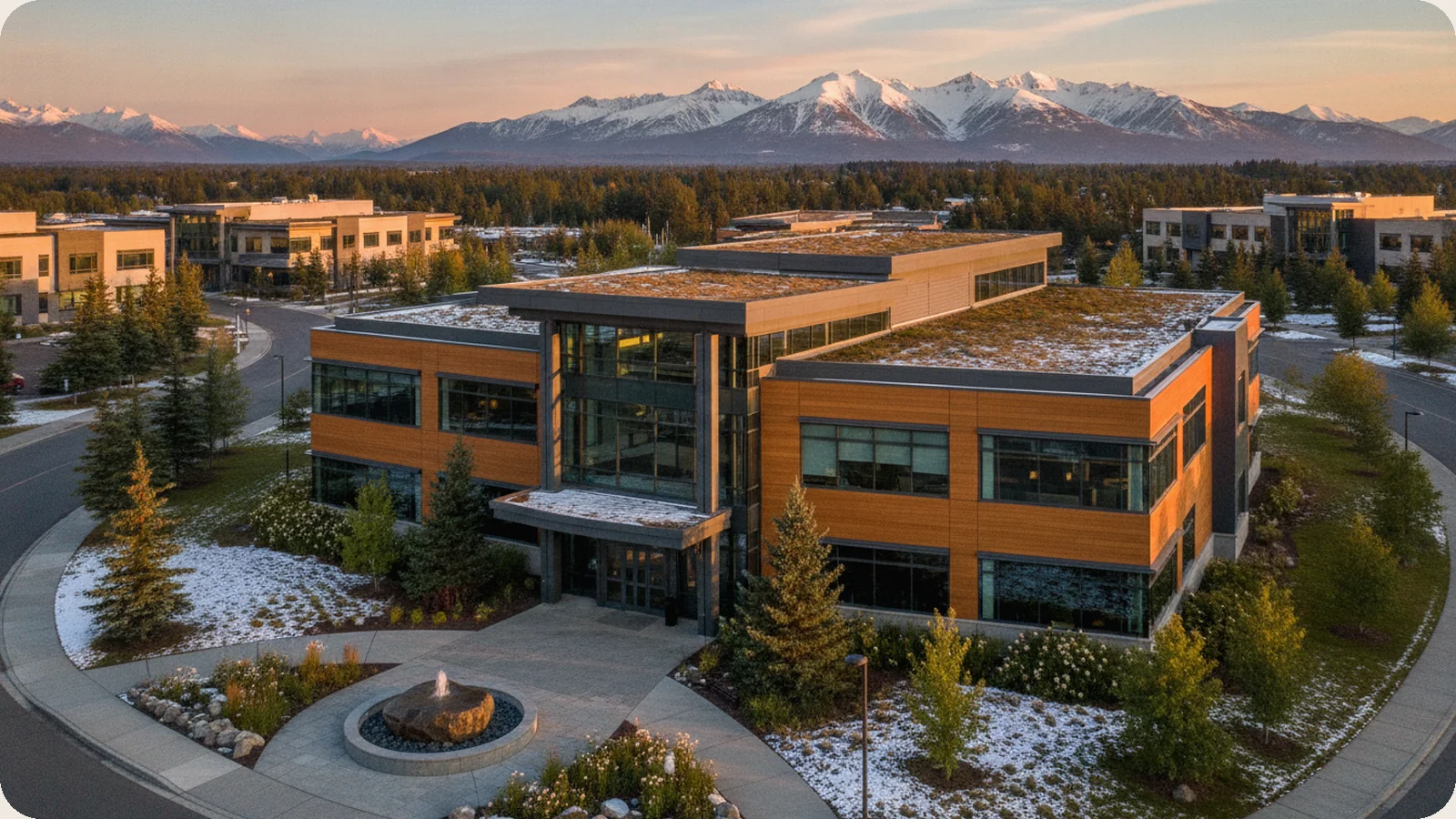 Alaska business district.