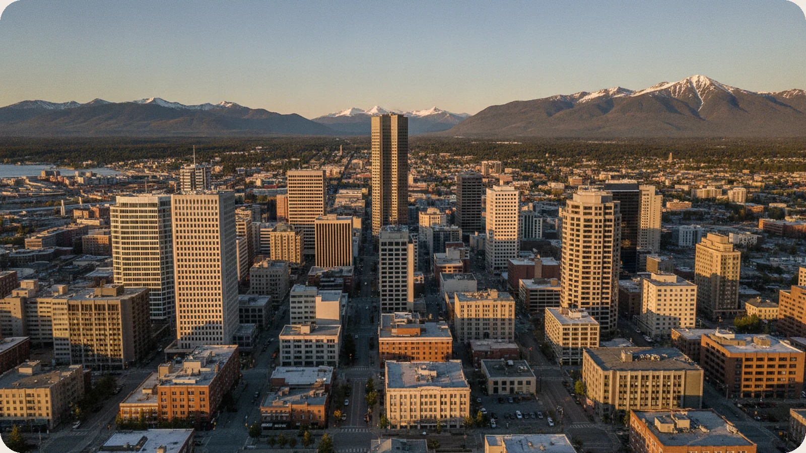 Alaska business district.