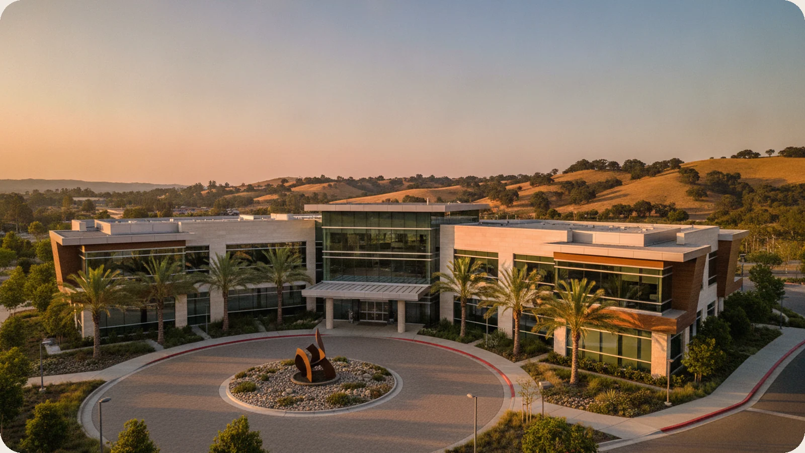 California business district.