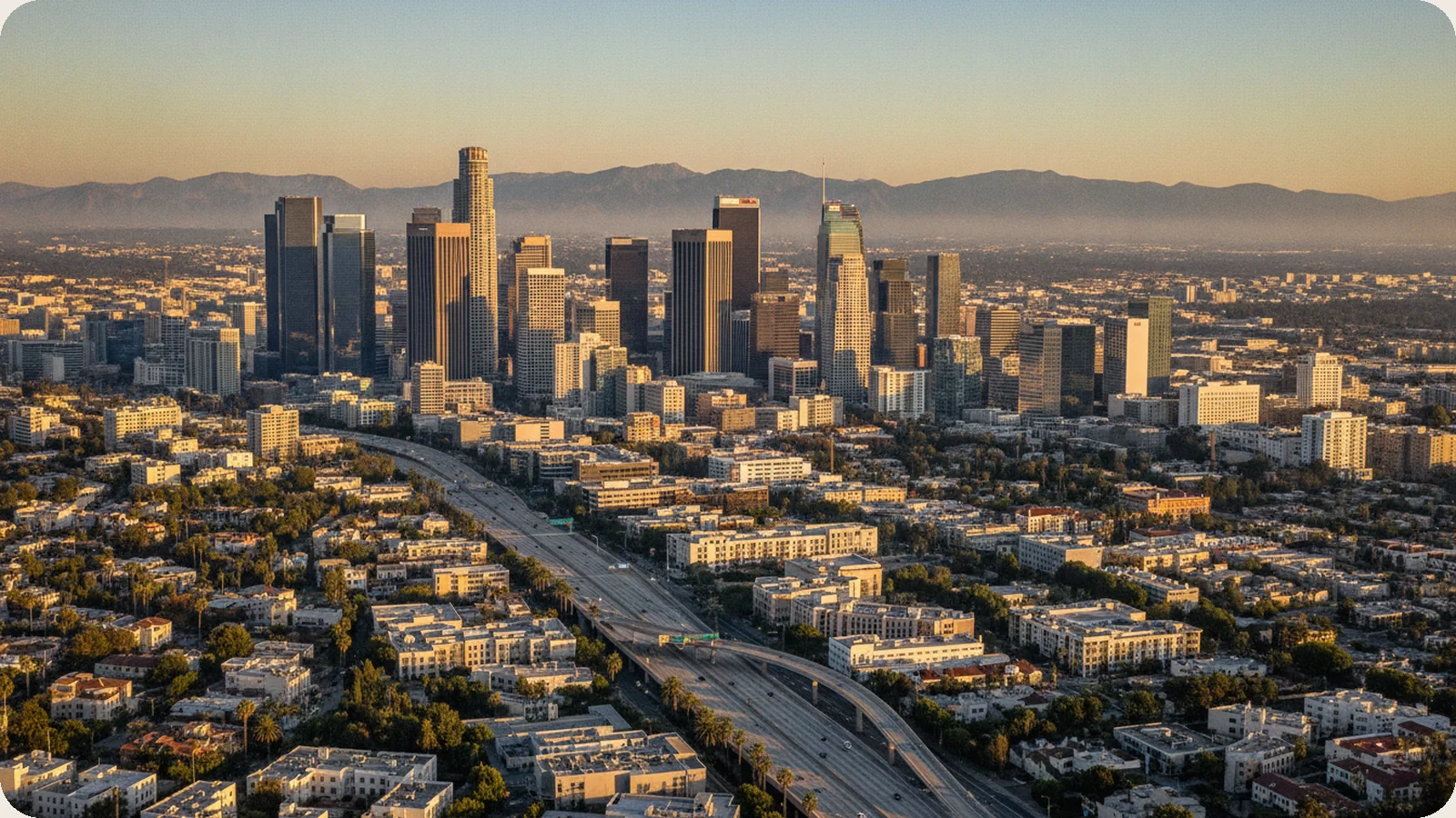 California business district.