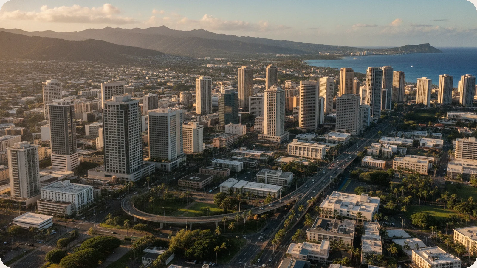 Hawaii business district.