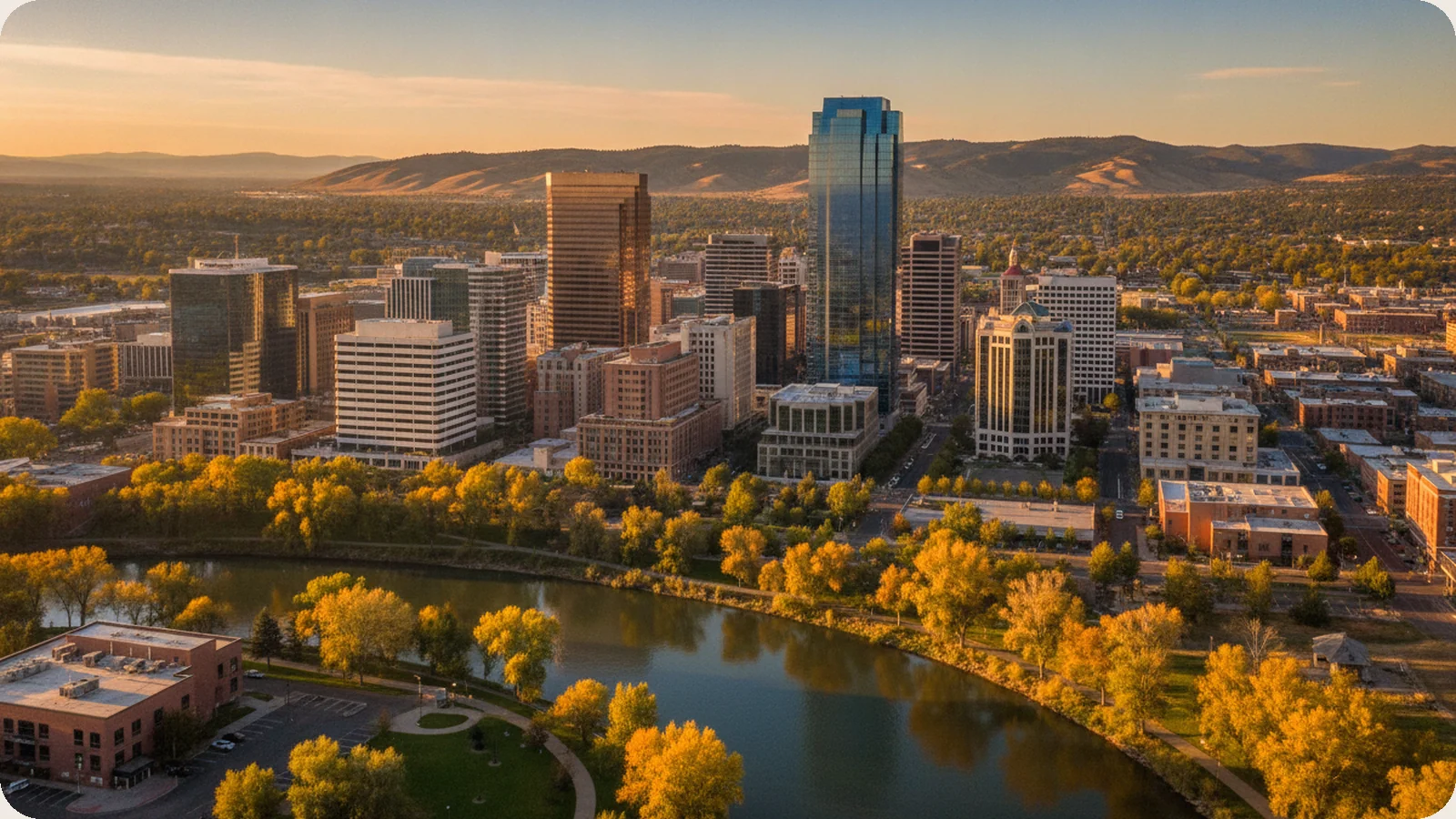 Idaho business district.
