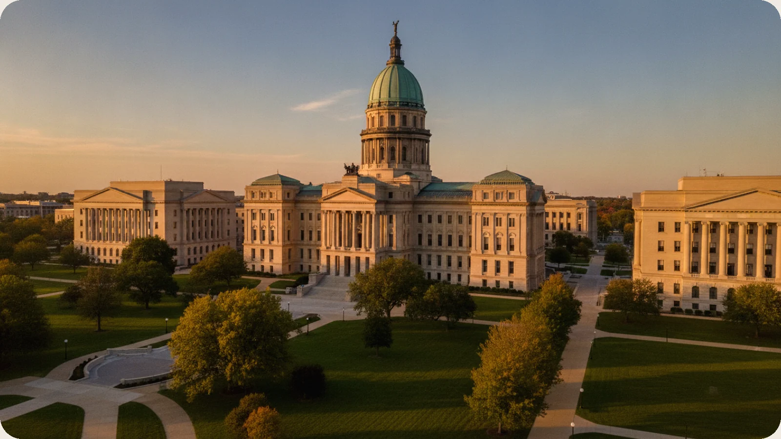 Illinois business district.