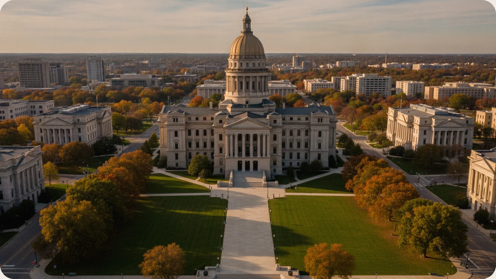 Indiana business district.