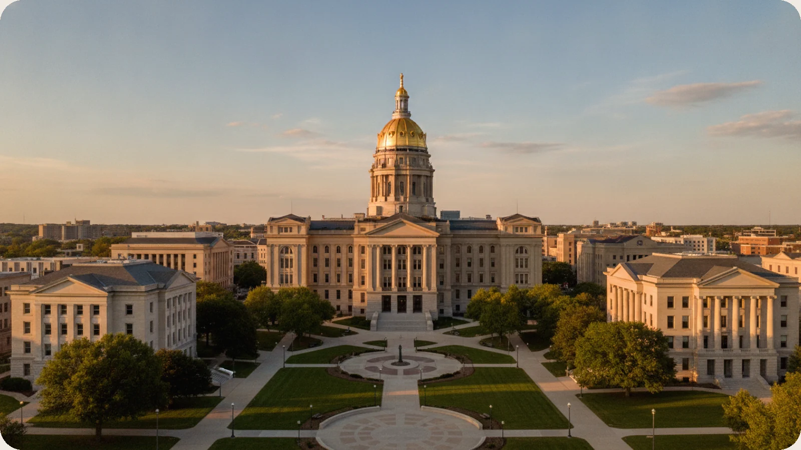 Iowa business district.
