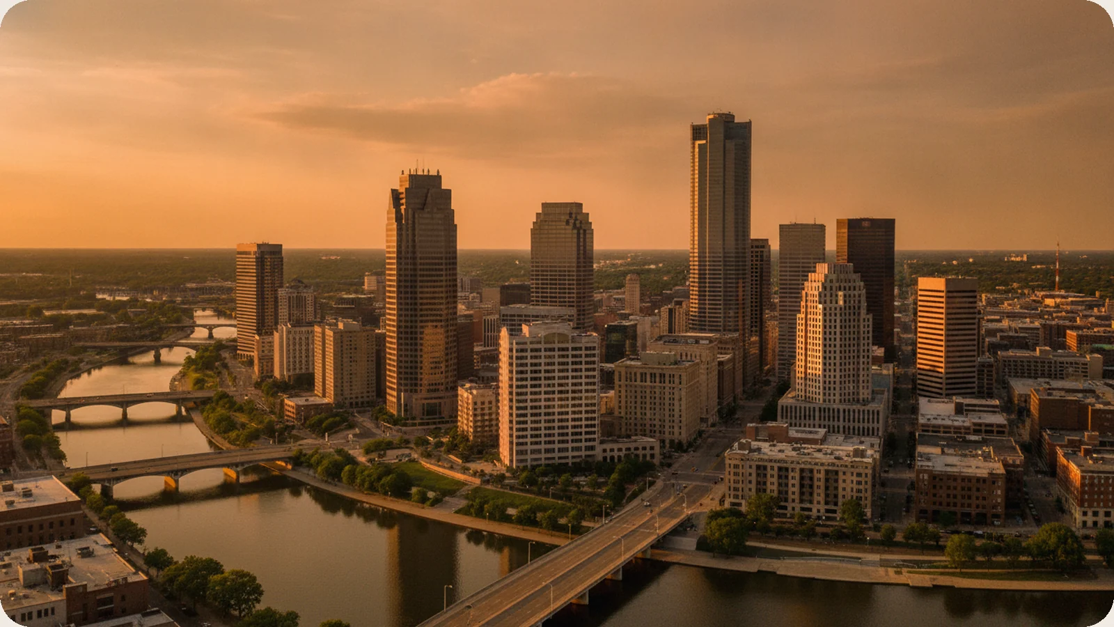 Iowa business district.