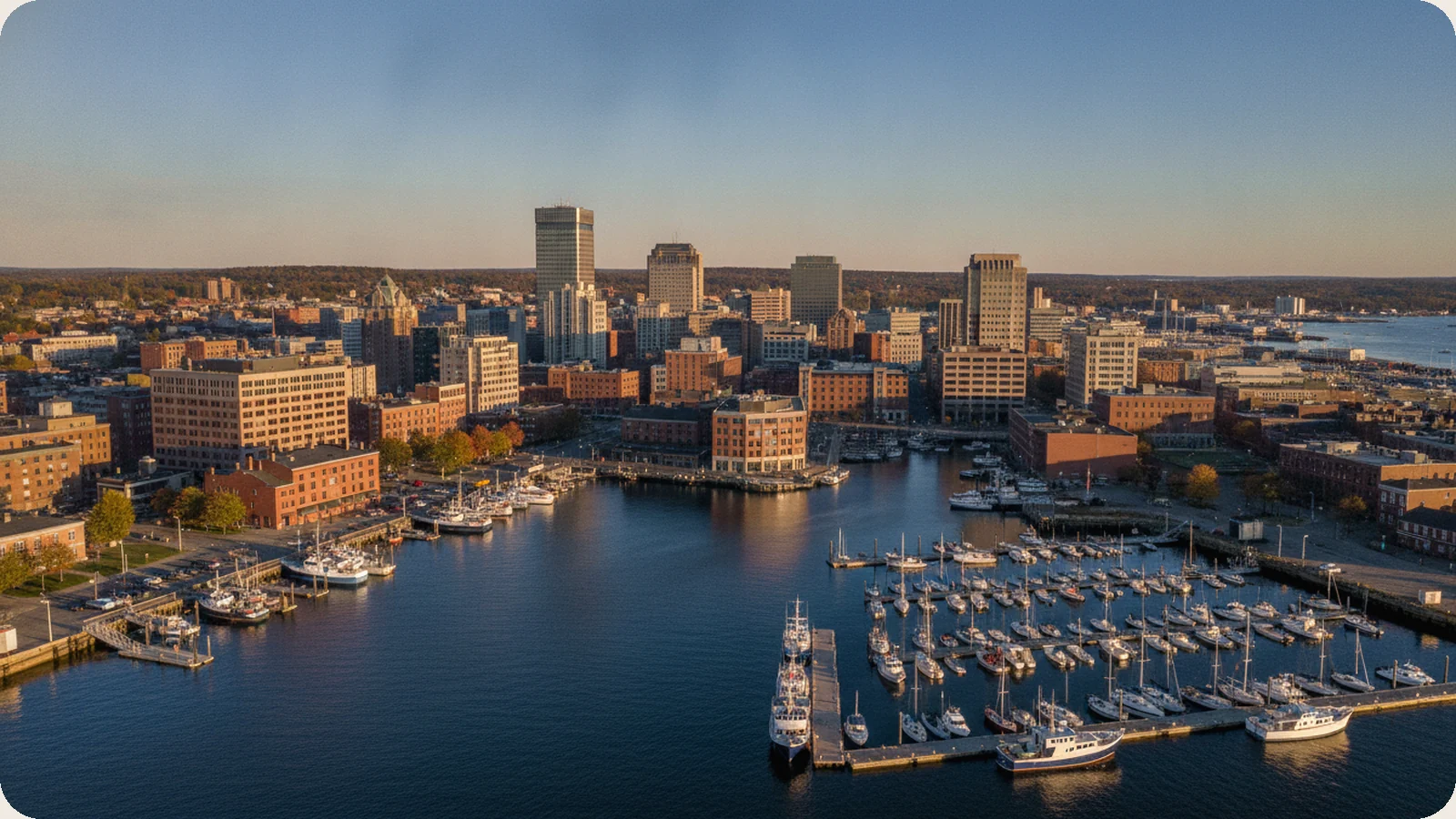 Maine business district.