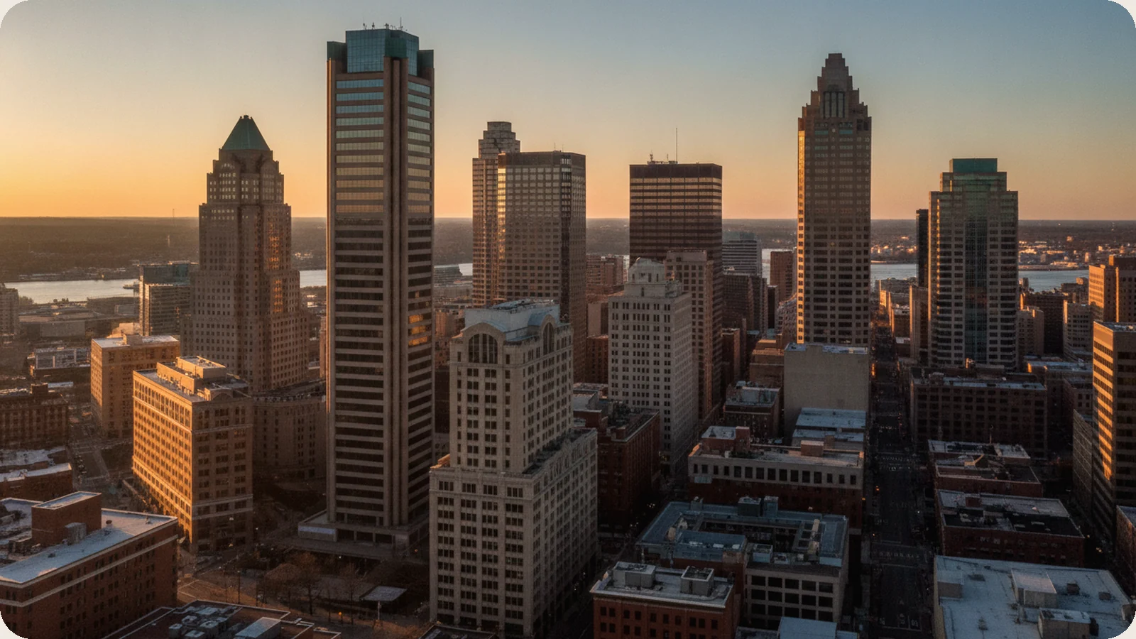 Maryland business district.