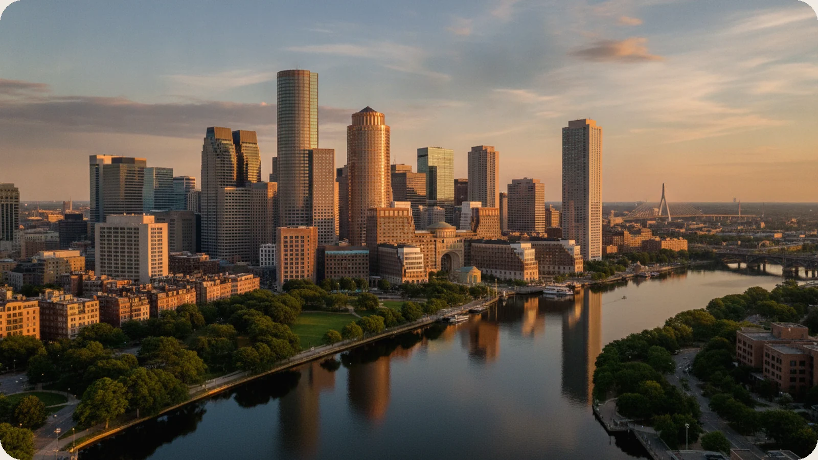 Massachusetts business district.