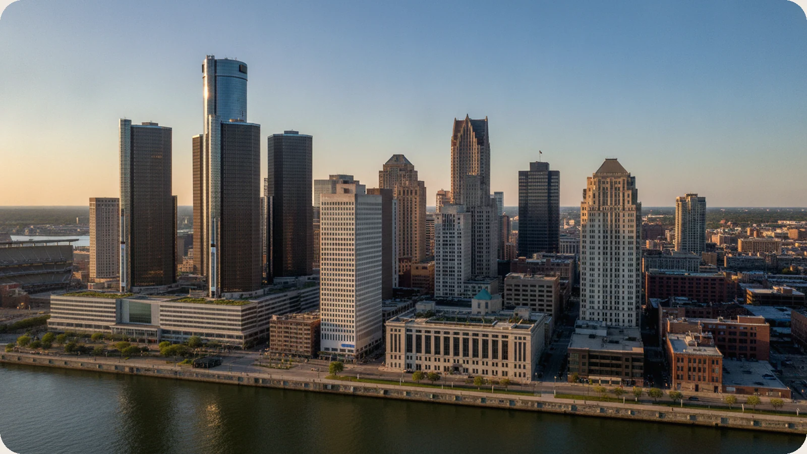 Michigan business district.
