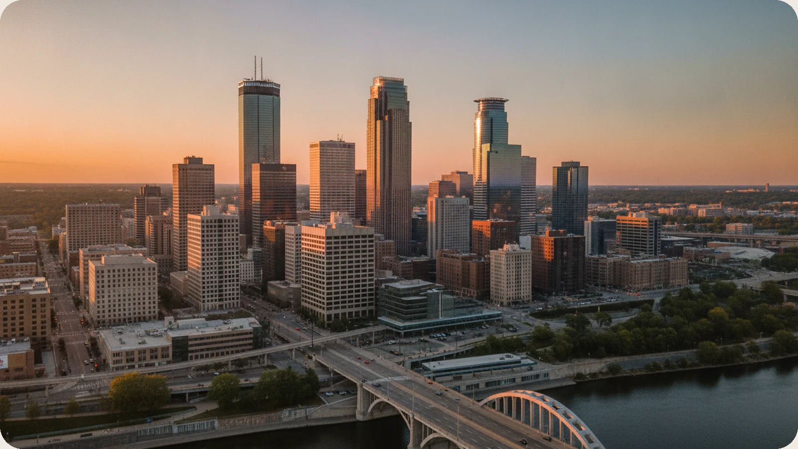 Minnesota business district.