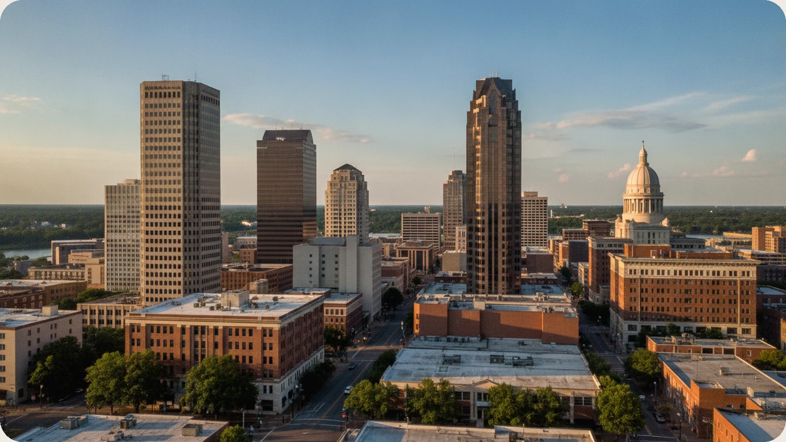 Mississippi business district.
