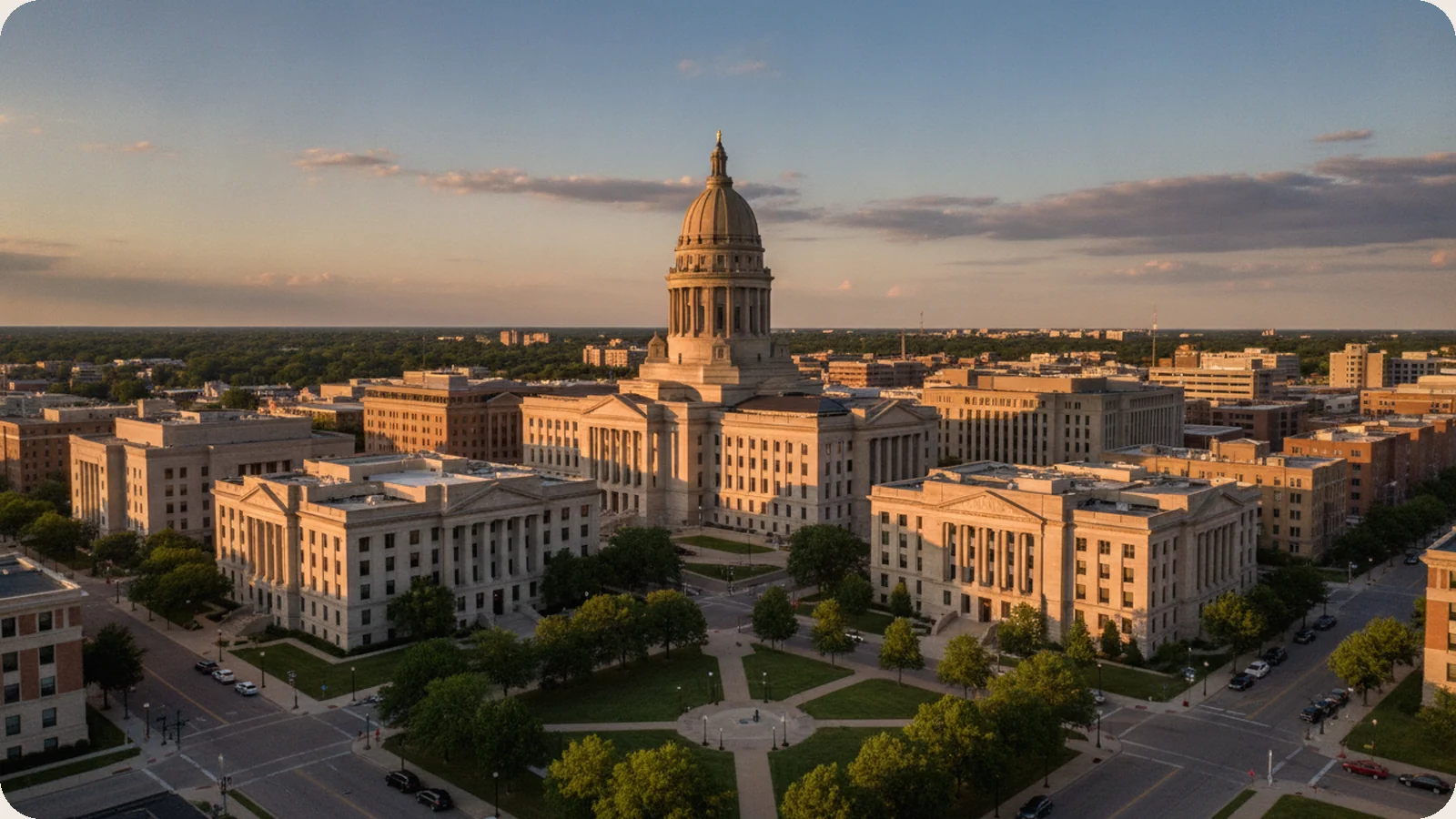 Nebraska business district.