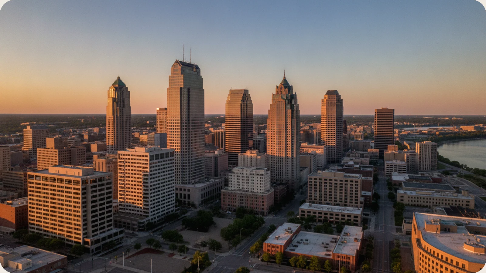 Nebraska business district.