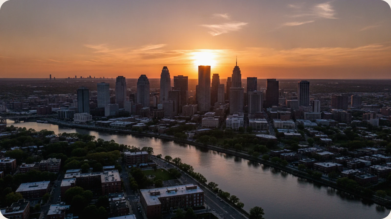 New Jersey business district.