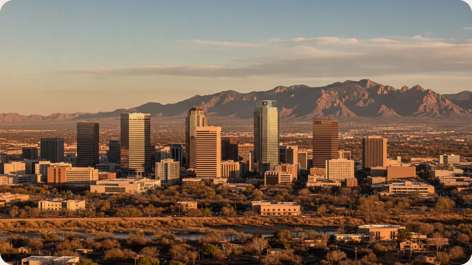 New Mexico business district.