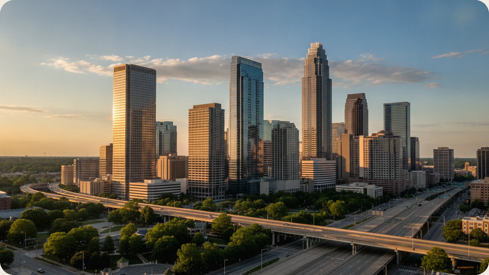 North Carolina business district.
