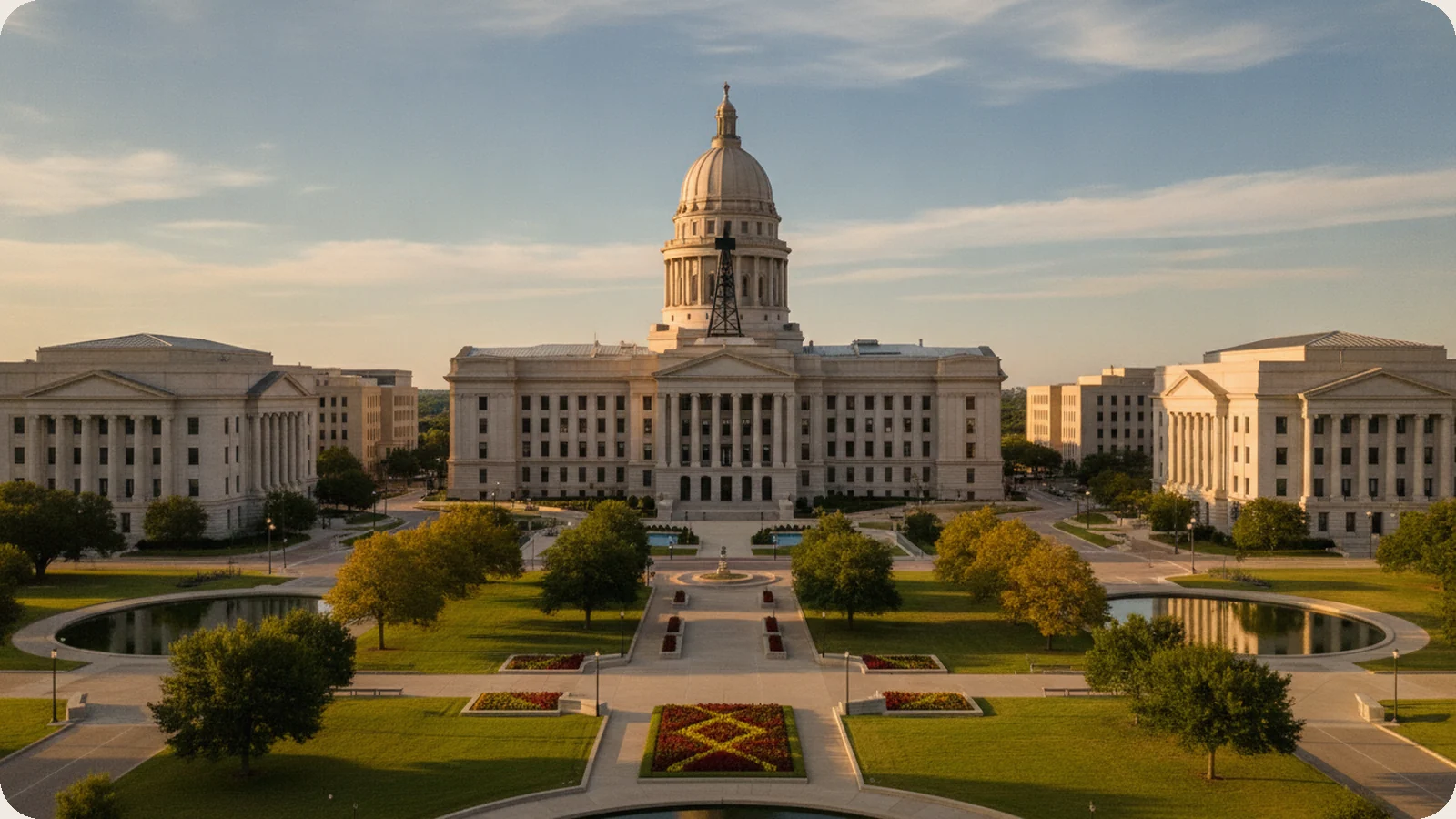Oklahoma business district.