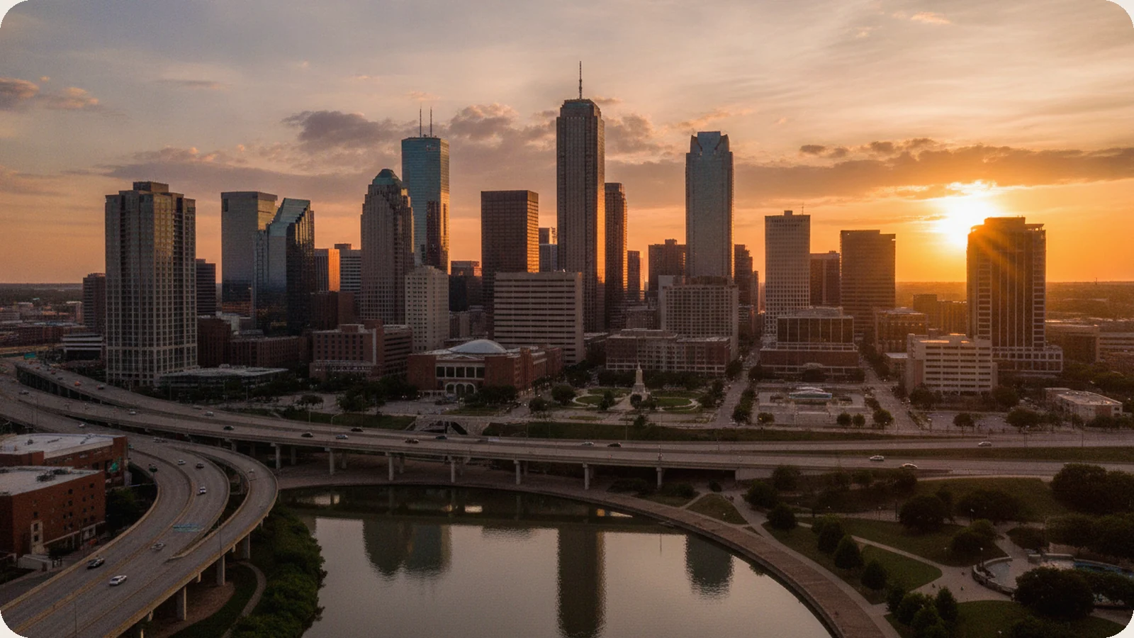 Oklahoma business district.
