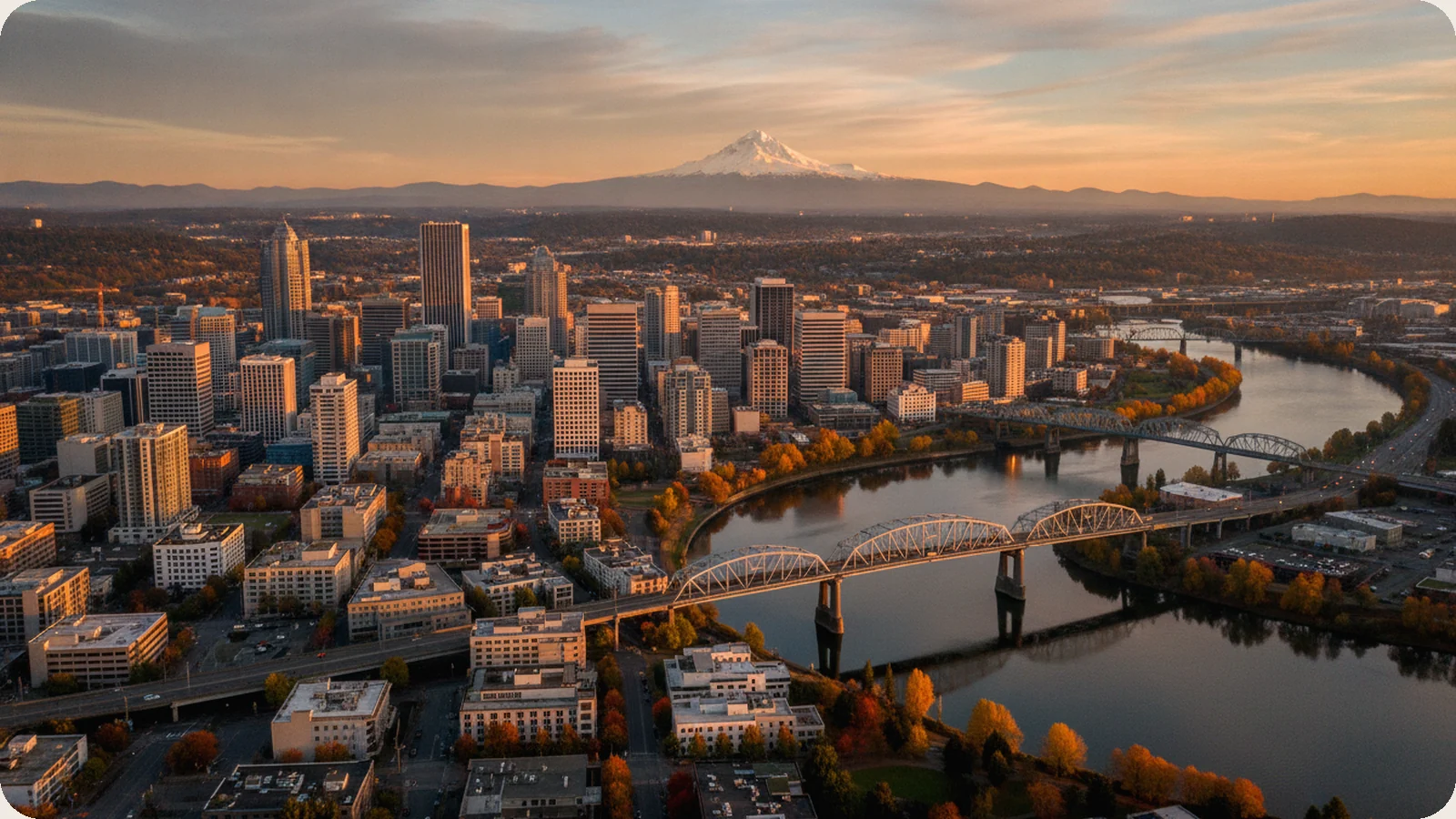 Oregon business district.