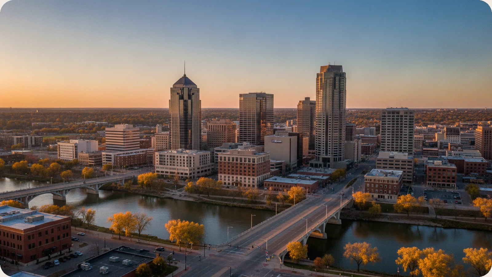 South Dakota business district.