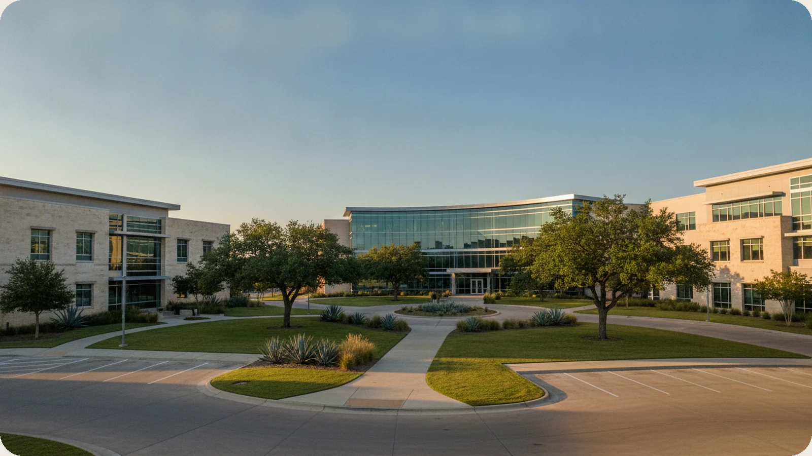 Texas business district.