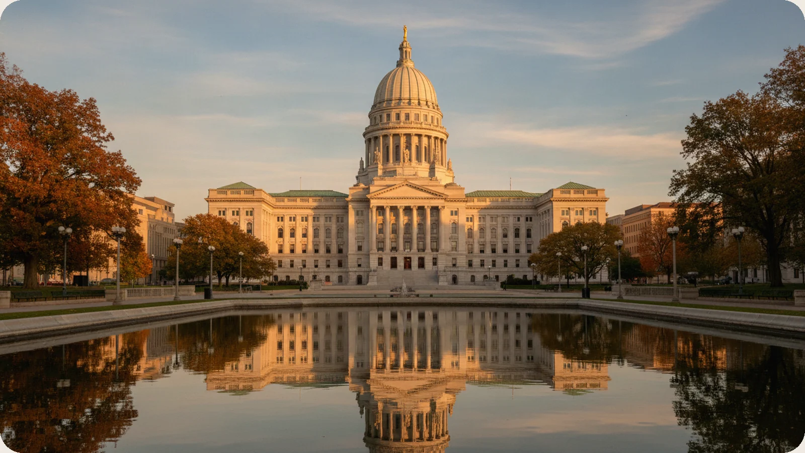 Wisconsin business district.