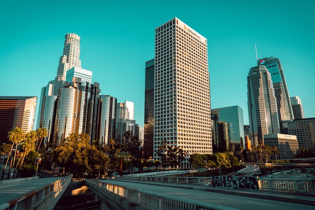 A California cityscape view representing the locale.