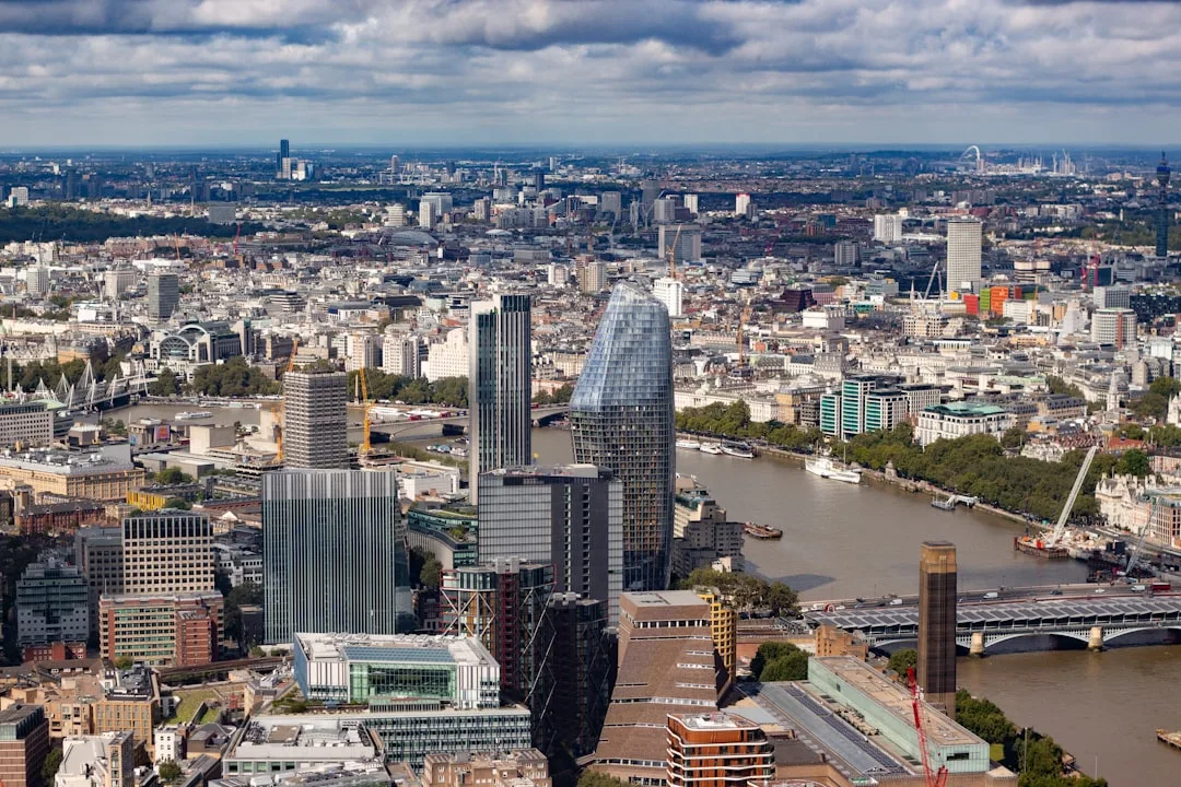 A view across the River Thames toward the City of London.