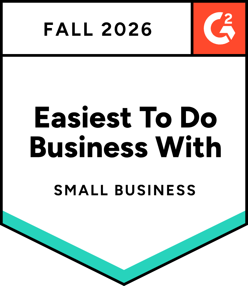 G2 Easiest To Do Business With, Small Business, Fall 2026