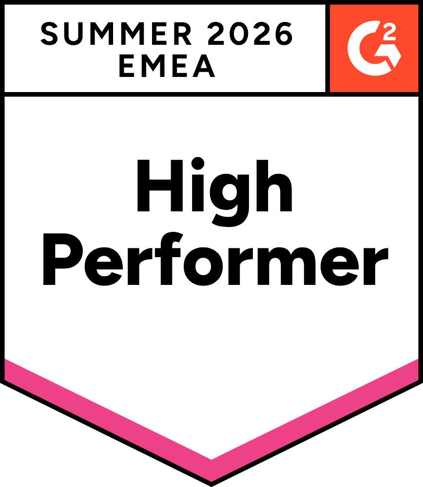 G2 High Performer, EMEA, Summer 2026