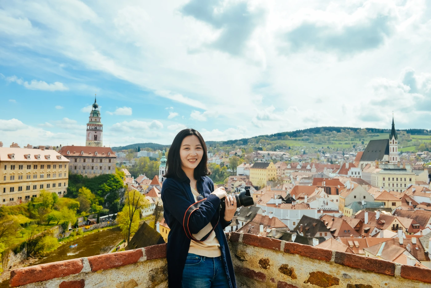 Molly — sales specialist, photographed in Český Krumlov